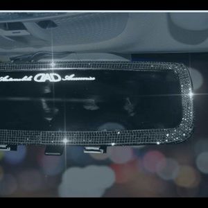 Bling Rhinestone Car Mirror Cover Accessory for Car Rear View Mirror